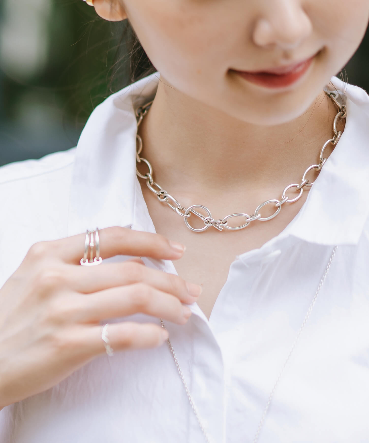 11340円 ダブルリングSilver925 Chunky Chain Choker CARCHE -カルチェ- | Ops.(オプス)公式 ...