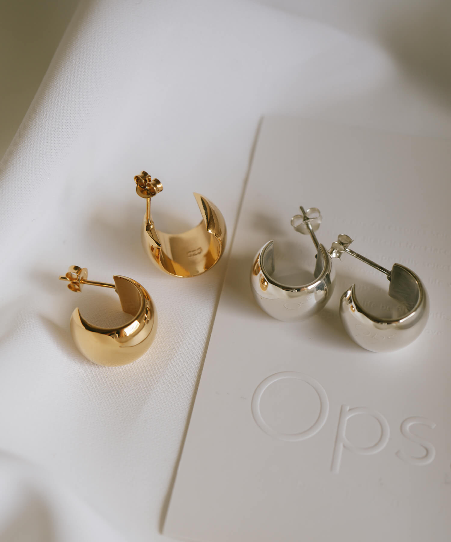 シルバー925 フープピアス