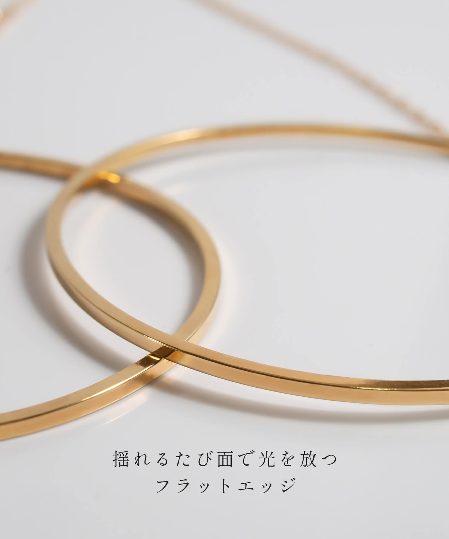 ピアス 18K フープピアス レディース 大ぶり 揺れる