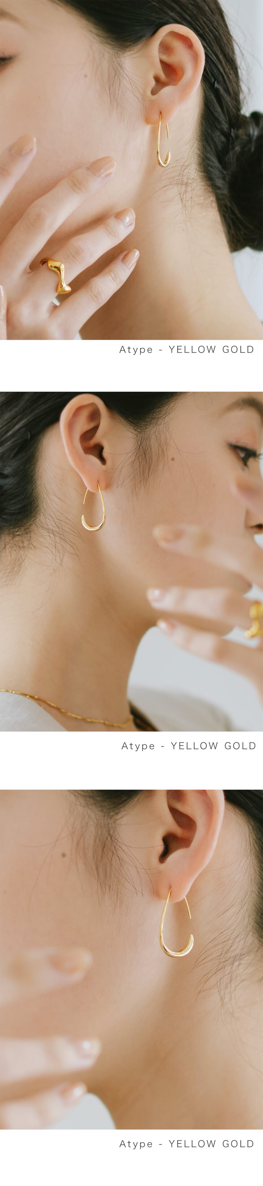 Silver925 Shiny Drop Hang Earrings LADEW -ラデュー- | Ops