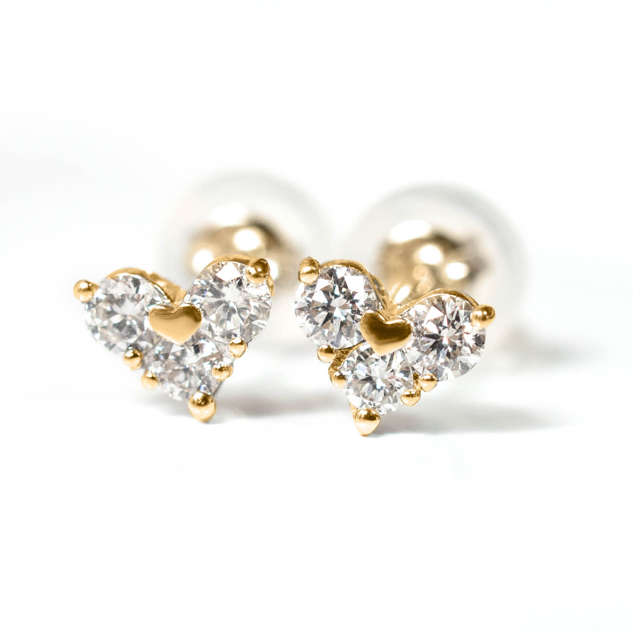 Pt900 0.2ct Heart Stud Earrings MAJERTA -マジェルタ- | Ops.(オプス