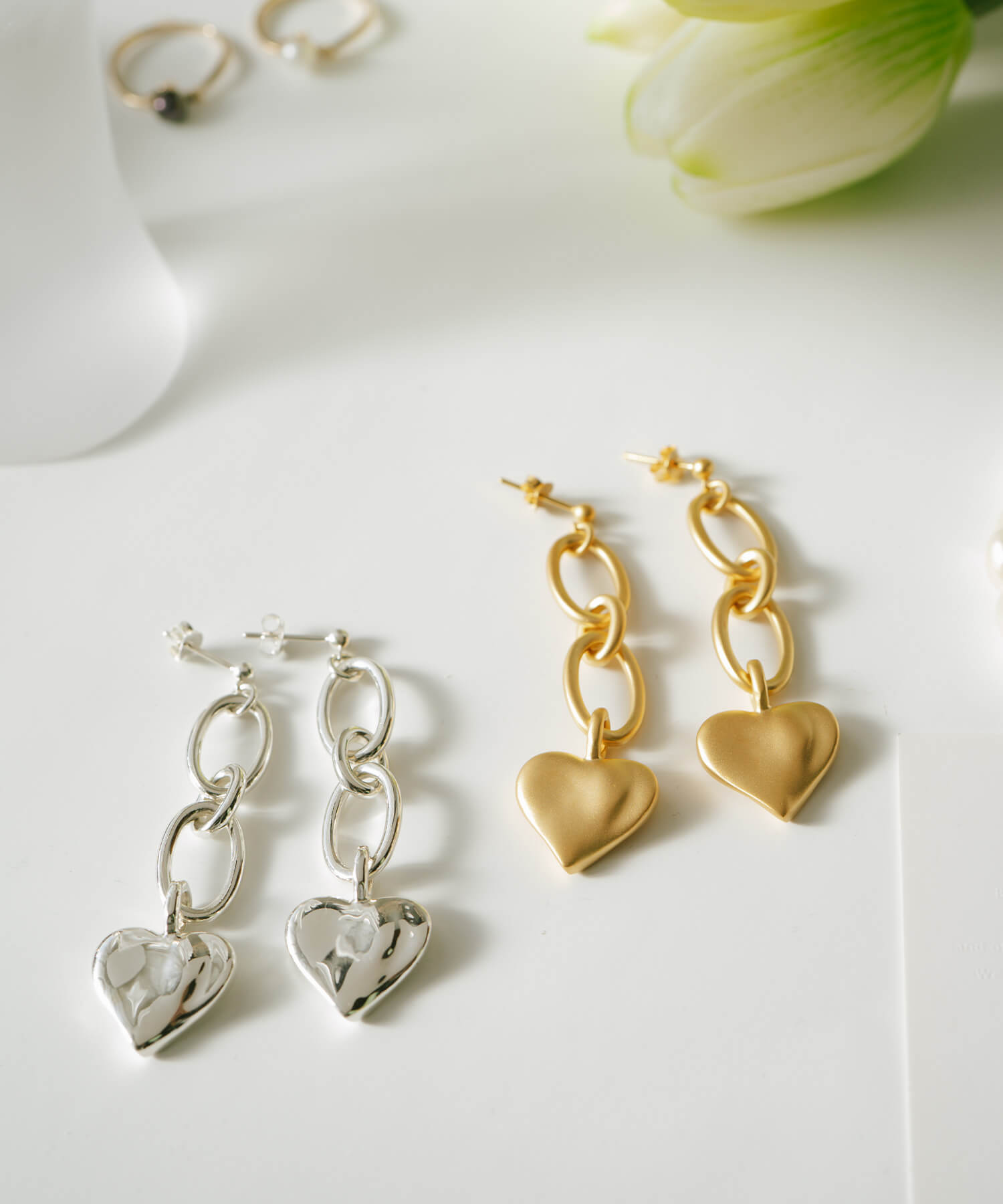 本物品質の Heart - HIAND Solid HIAND Pierce Solid Solid Heart