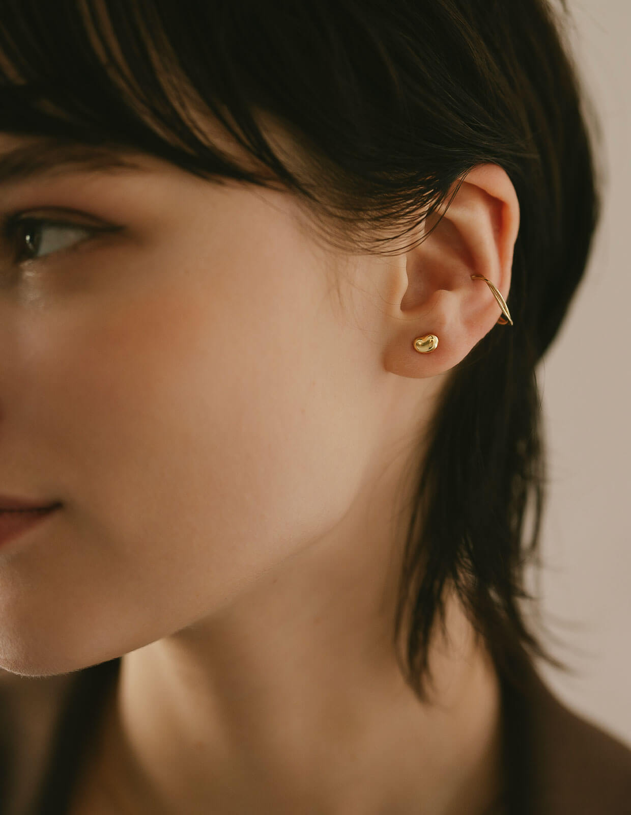 18K K18 18金 ピアス つけっぱなし 小さめ