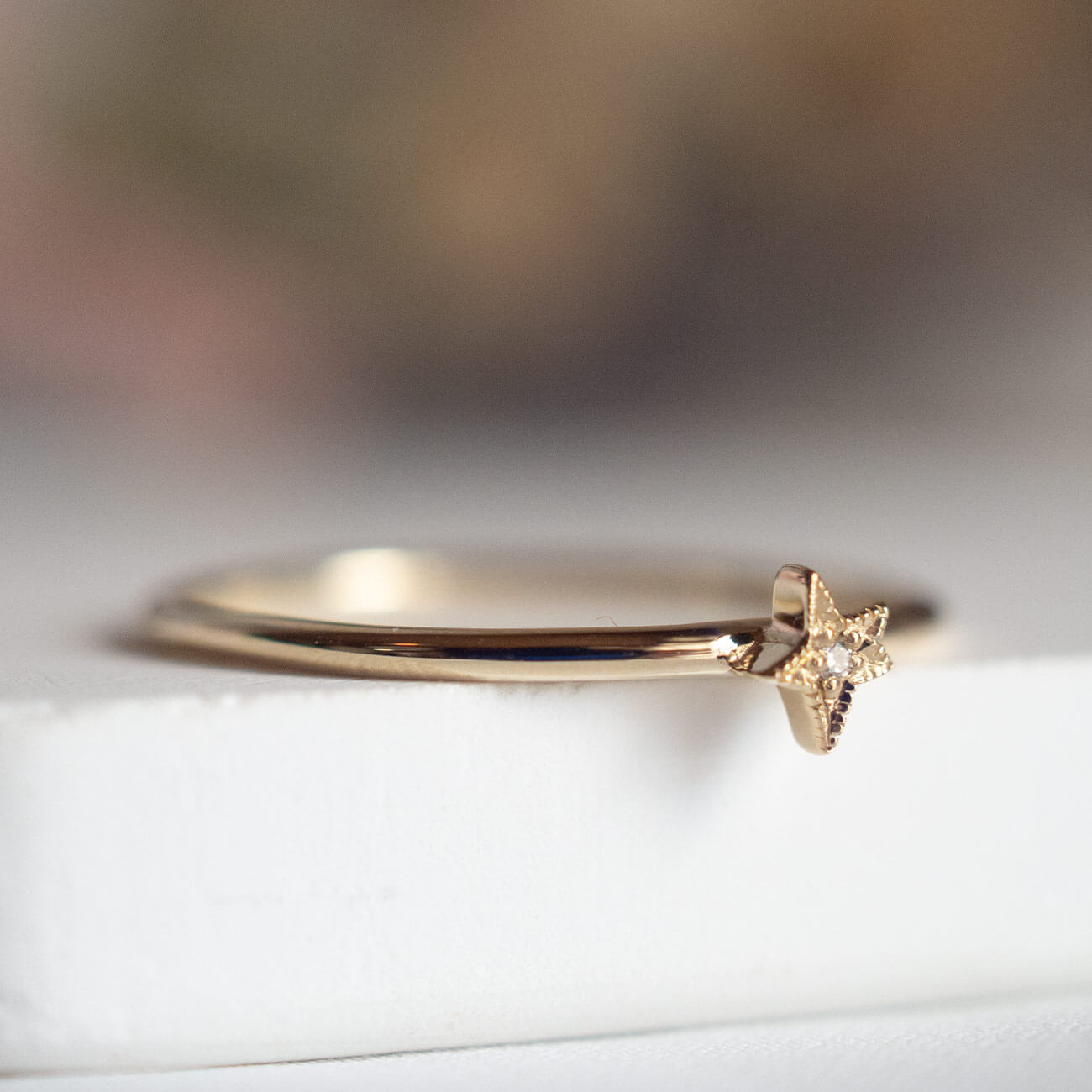 K10 Gold Diamond Delicate Ring FORAFORA -フォラフォラ- | Ops 