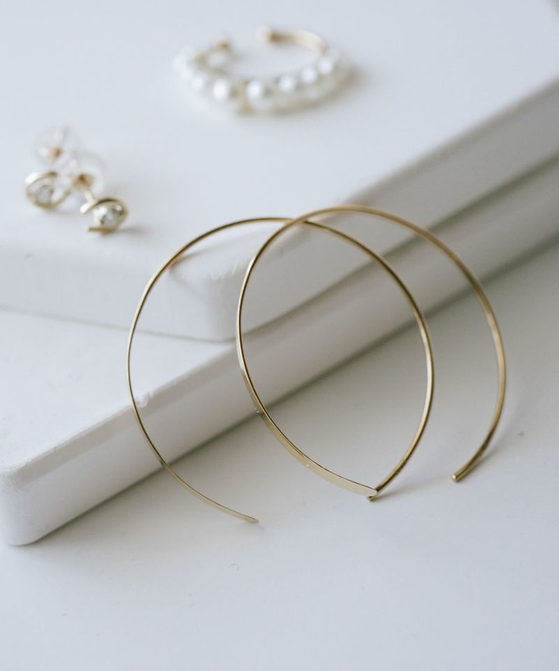 K18 Elegant Round Hang Earrings CELC -セルク- | Ops.(オプス)公式ストア