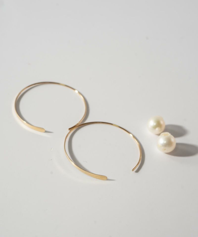 K18 Elegant Round Hang Earrings CELC -セルク- | Ops.(オプス)公式ストア