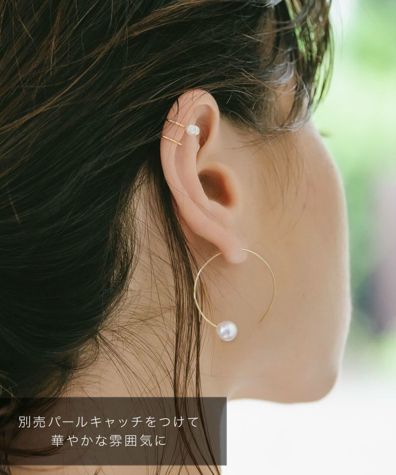 K18 Elegant Round Hang Earrings CELC -セルク- | Ops.(オプス