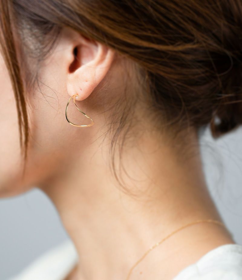 K18 C Curv Delicate Hang Earrings DINEO -ディネオ- | Ops.(オプス)公式ストア