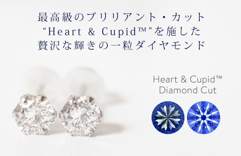 HC Cut Pt900 Precious Diamond Stud Earrings EDELE -エデル- | Ops.(オプス)公式ストア