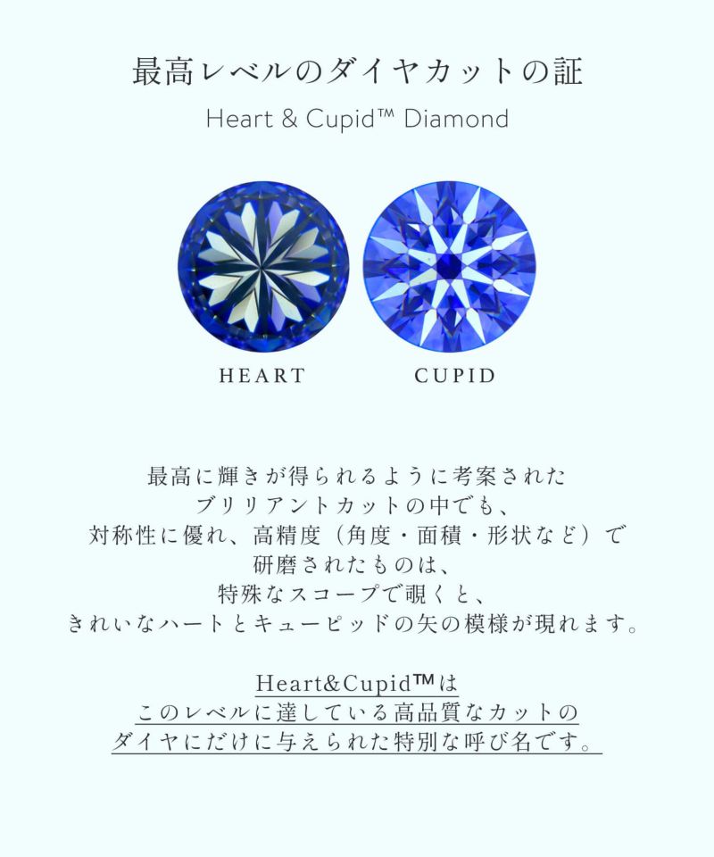 Hu0026C Cut Pt900 Precious Diamond Stud Earrings EDELE -エデル- | Ops.(オプス)公式ストア