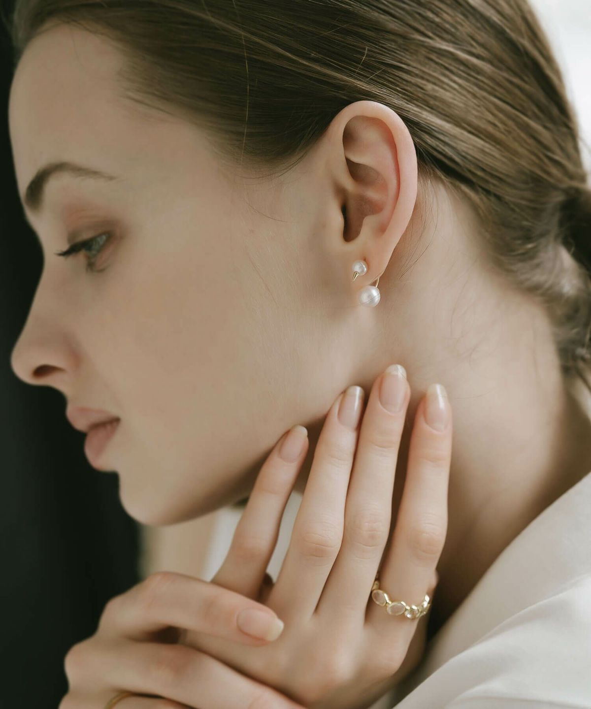 18金 18k パール ピアス 金属アレルギー対応 結婚式 お呼ばれ アコヤ あこや本真珠 K18 【folletta フォレッタ】 入園式 卒園式 入学式 卒業式