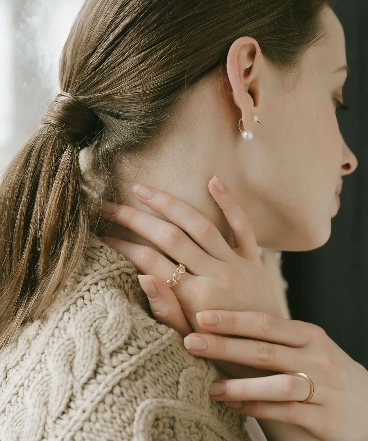 18金 18k パール ピアス 金属アレルギー対応 結婚式 お呼ばれ アコヤ あこや本真珠 K18 【folletta フォレッタ】 入園式 卒園式 入学式 卒業式