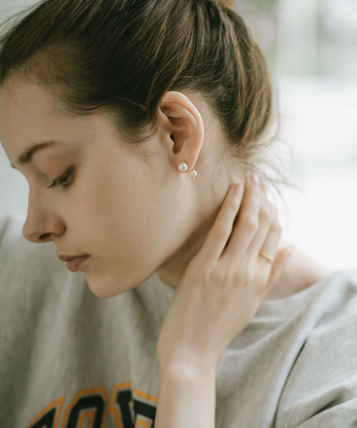 18金 18k パール ピアス 金属アレルギー対応 結婚式 お呼ばれ アコヤ あこや本真珠 K18 【folletta フォレッタ】 入園式 卒園式 入学式 卒業式