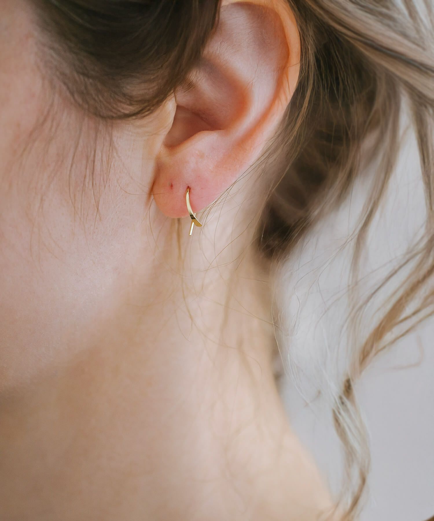 K18 Tiny Hang Earrings GOUCCIA-MINI -ゴーチャミニ- | Ops.(オプス  