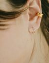 18k ピアス フープ つけっぱなし 小さめ 18金 K18 日本製・甲府ブランド 金属アレルギー 対応 レディース ジュエリー アクセサリー プレゼント フープピアス フックピアス 揺れる ラインピアス カジュアル おしゃれ ゴールドピアス