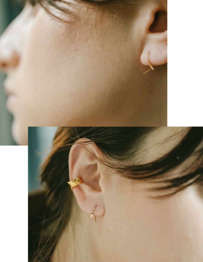 K18 Tiny Hang Earrings GOUCCIA-MINI -ゴーチャミニ- | Ops.(オプス 