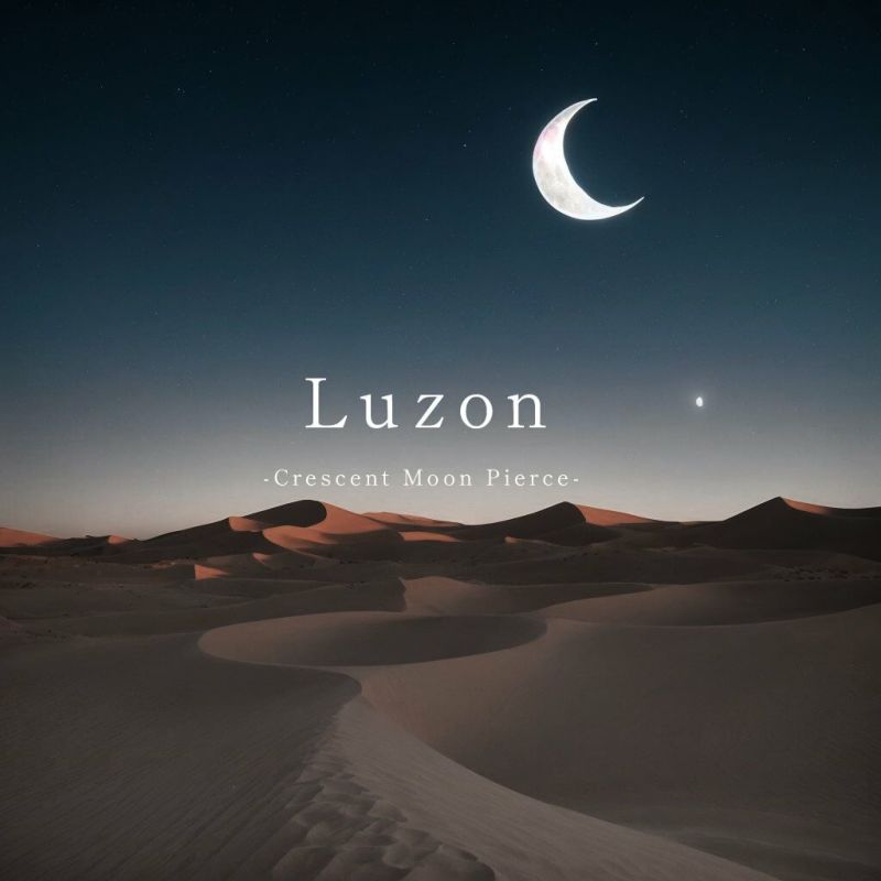 K18 Harf Moon Stud Earrings LUZON -ルゾン- | Ops.(オプス