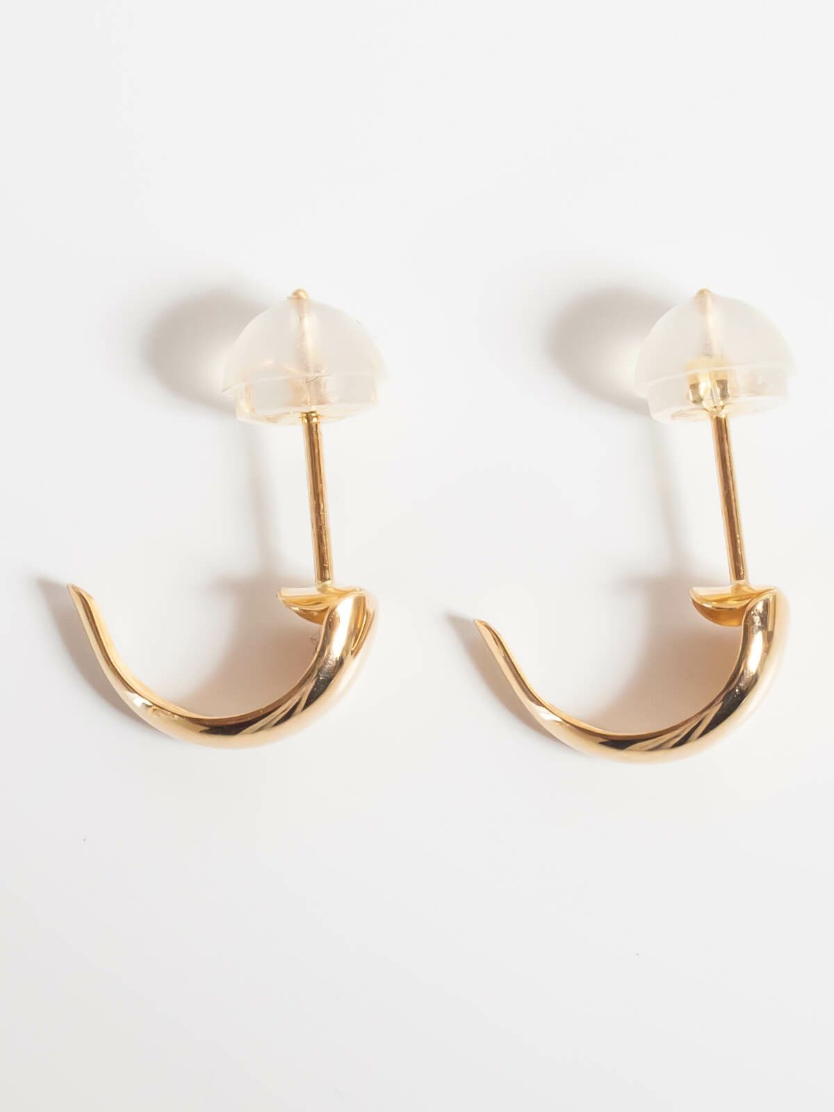 18k ピアス  三日月 ピアス 18金 つけっぱなし 国内甲府ブランド k18 18金 つけっぱなしピアス レディース ジュエリー ブランド アクセサリー プレゼント 小さめ