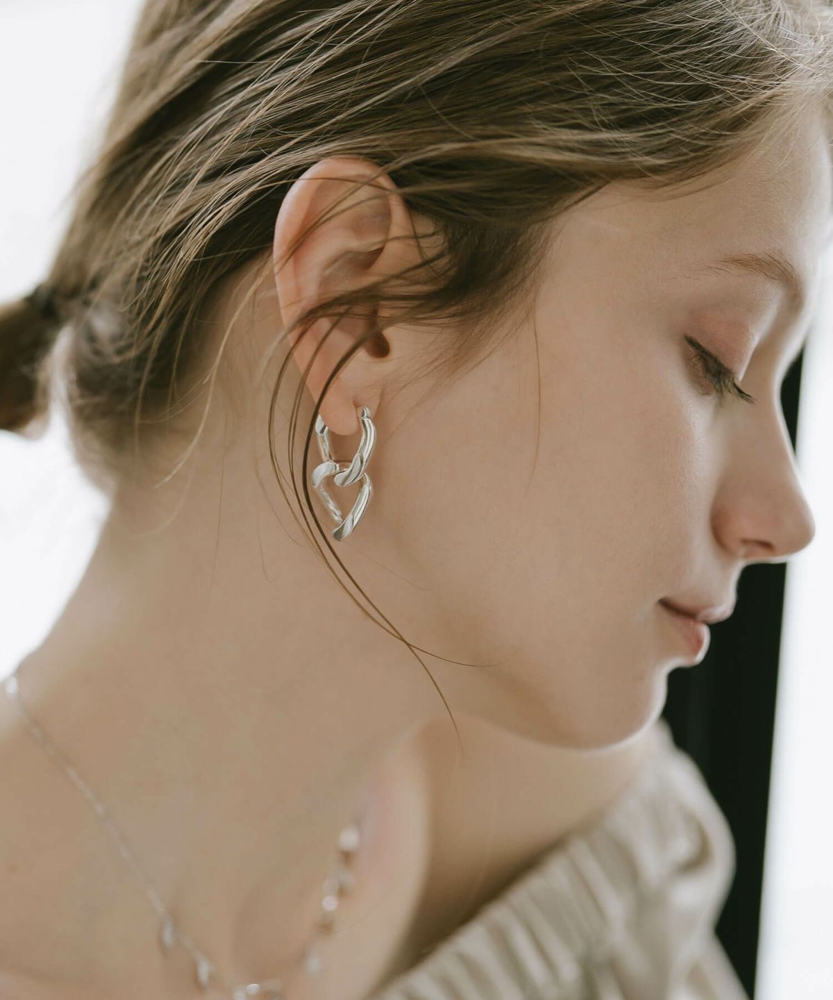 シルバー925 ピアス ゴールド ピアス 【NEVIEN ネビア】 silver925 金属アレルギー 安心 大ぶり ピアス シンプル レディース 18k ピアス 揺れる 派手 個性 レトロ 大人 可愛い ピアス カジュアル フォーマル 大人 可愛い おしゃれ