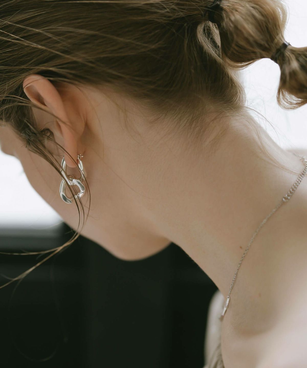 シルバー925 ピアス ゴールド ピアス 【NEVIEN ネビア】 silver925 金属アレルギー 安心 大ぶり ピアス シンプル レディース 18k ピアス 揺れる 派手 個性 レトロ 大人 可愛い ピアス カジュアル フォーマル 大人 可愛い おしゃれ