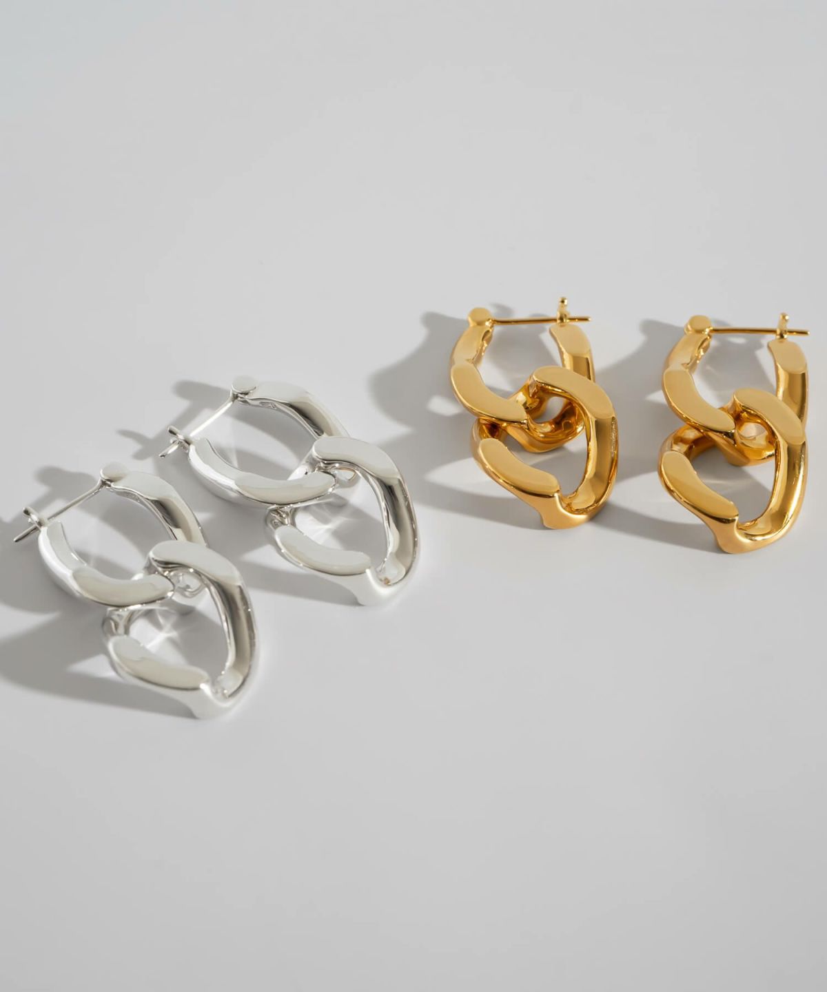 シルバー925 ピアス ゴールド ピアス 【NEVIEN ネビア】 silver925 金属アレルギー 安心 大ぶり ピアス シンプル レディース 18k ピアス 揺れる 派手 個性 レトロ 大人 可愛い ピアス カジュアル フォーマル 大人 可愛い おしゃれ