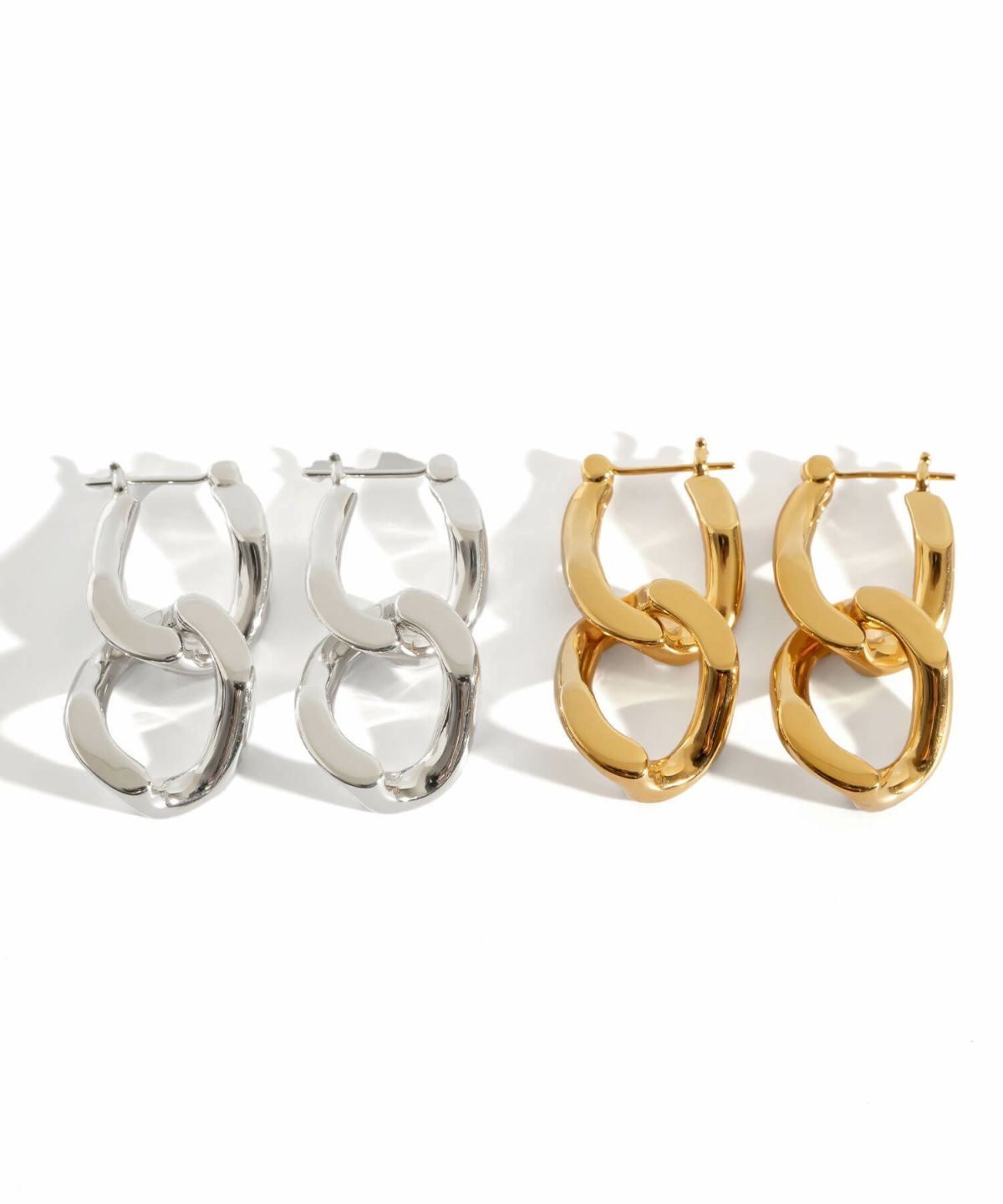 シルバー925 ピアス ゴールド ピアス 【NEVIEN ネビア】 silver925 金属アレルギー 安心 大ぶり ピアス シンプル レディース 18k ピアス 揺れる 派手 個性 レトロ 大人 可愛い ピアス カジュアル フォーマル 大人 可愛い おしゃれ