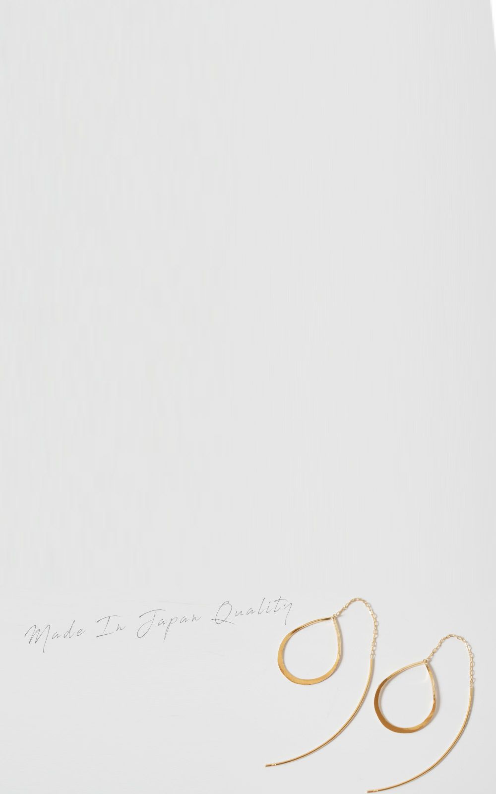 18k ピアス フープ 揺れる 【ORTEAR オルティア】 18金 金属アレルギー 対応 レディース ジュエリー アクセサリー プレゼント フープピアス フックピアス ラインピアス カジュアル 大人 可愛い おしゃれ