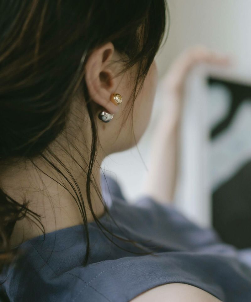Silver925 Round Ball Stud Pierce PALLO -パロ- | Ops.(オプス