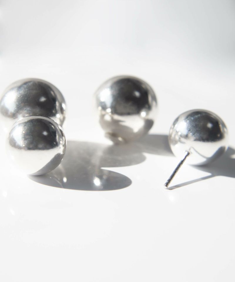 Silver925 Round Ball Stud Pierce PALLO -パロ- | Ops.(オプス