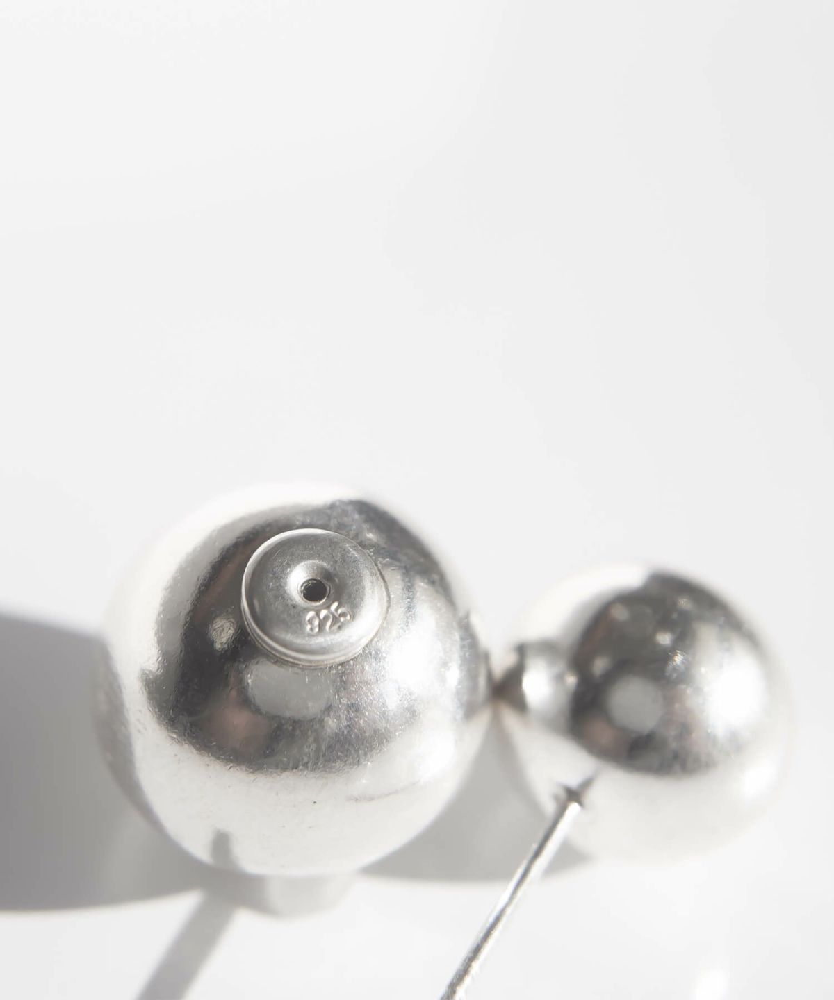 【雑誌掲載アイテム】 大きめ ピアス シルバー ボール 【Pallo パロ】 silver925 シルバー925 バックキャッチピアス ダブルキャッチ シルバーピアス 大ぶり 両耳用 丸玉 シルバー トライバルピアス レトロ おしゃれ 金属アレルギー 軽量