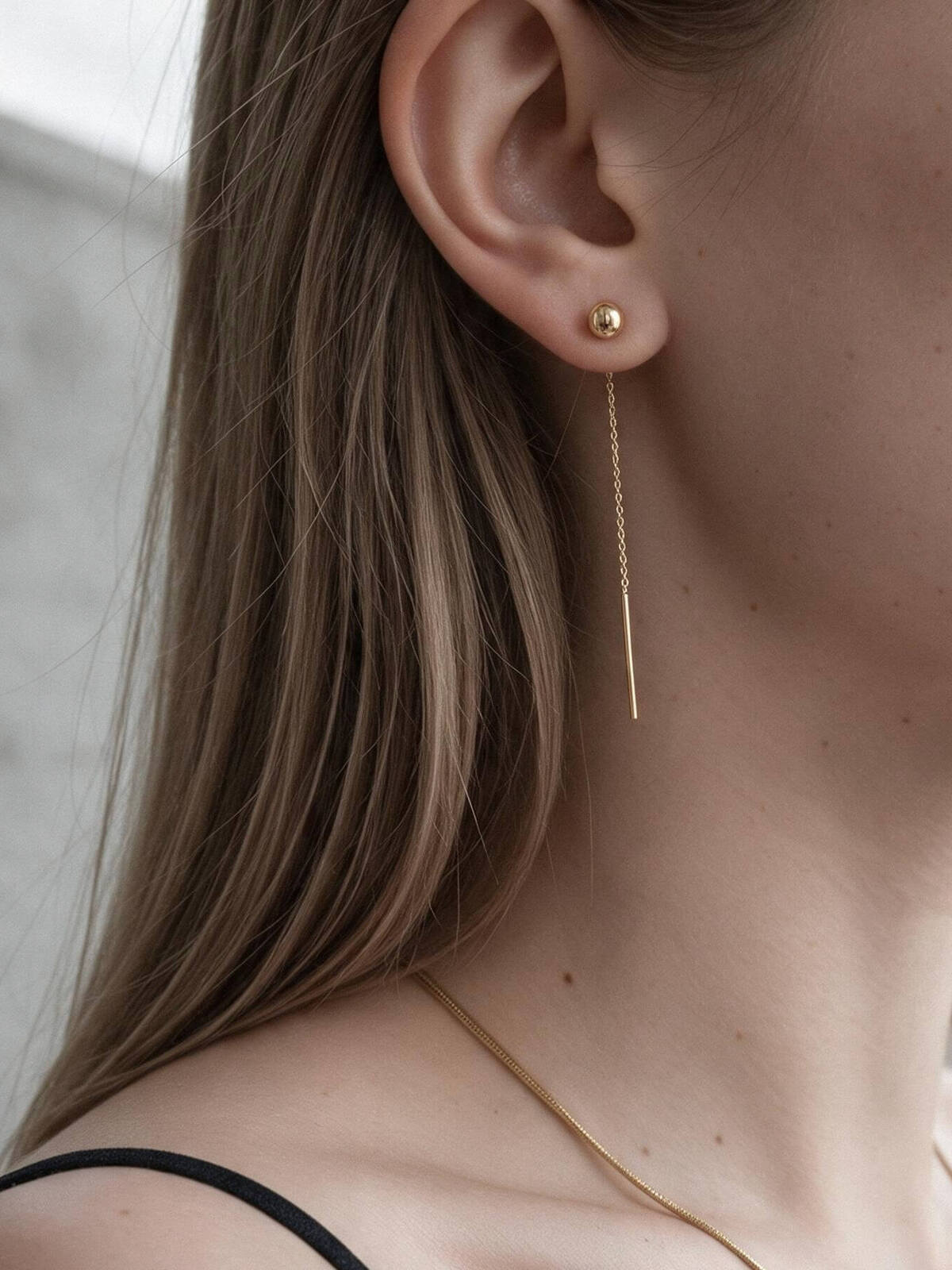 【国内甲府ブランド】 ピアス 18k 揺れる ミラーボール チェーン 【Prendor プレドール】 ショート 6.5cm 18金 ピアス つけっぱなし 金属アレルギー 対応 プレゼント 女性 ピアス レディース ジュエリー アクセサリー ロングピアス チェーンピアス 大人 可愛い おしゃれ