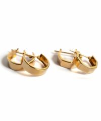 【国内甲府ブランド】 18k ピアス フープ シンプル 【SOLUA ソルア】 6角 ラウンド 18金 ピアス つけっぱなし キャッチレス 金属アレルギー 対応 レディース ジュエリー アクセサリー プレゼント フープピアス フックピアス カジュアル おしゃれ