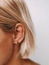 【国内甲府ブランド】 18k ピアス フープ シンプル 【SOLUA ソルア】 6角 ラウンド 18金 ピアス つけっぱなし キャッチレス 金属アレルギー 対応 レディース ジュエリー アクセサリー プレゼント フープピアス フックピアス カジュアル おしゃれ