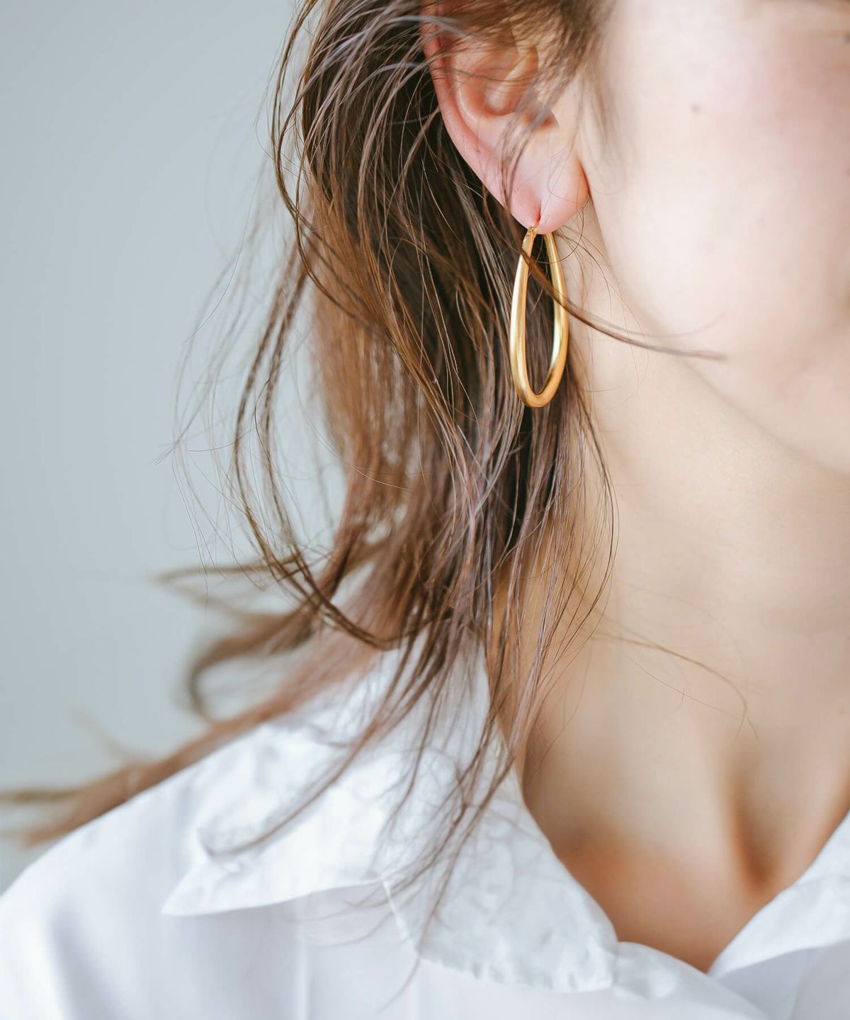 フープピアス 大きめ ブランド 金属アレルギー おしゃれ レディース 人気 シルバー ゴールド 【Tilk -ティルク-】