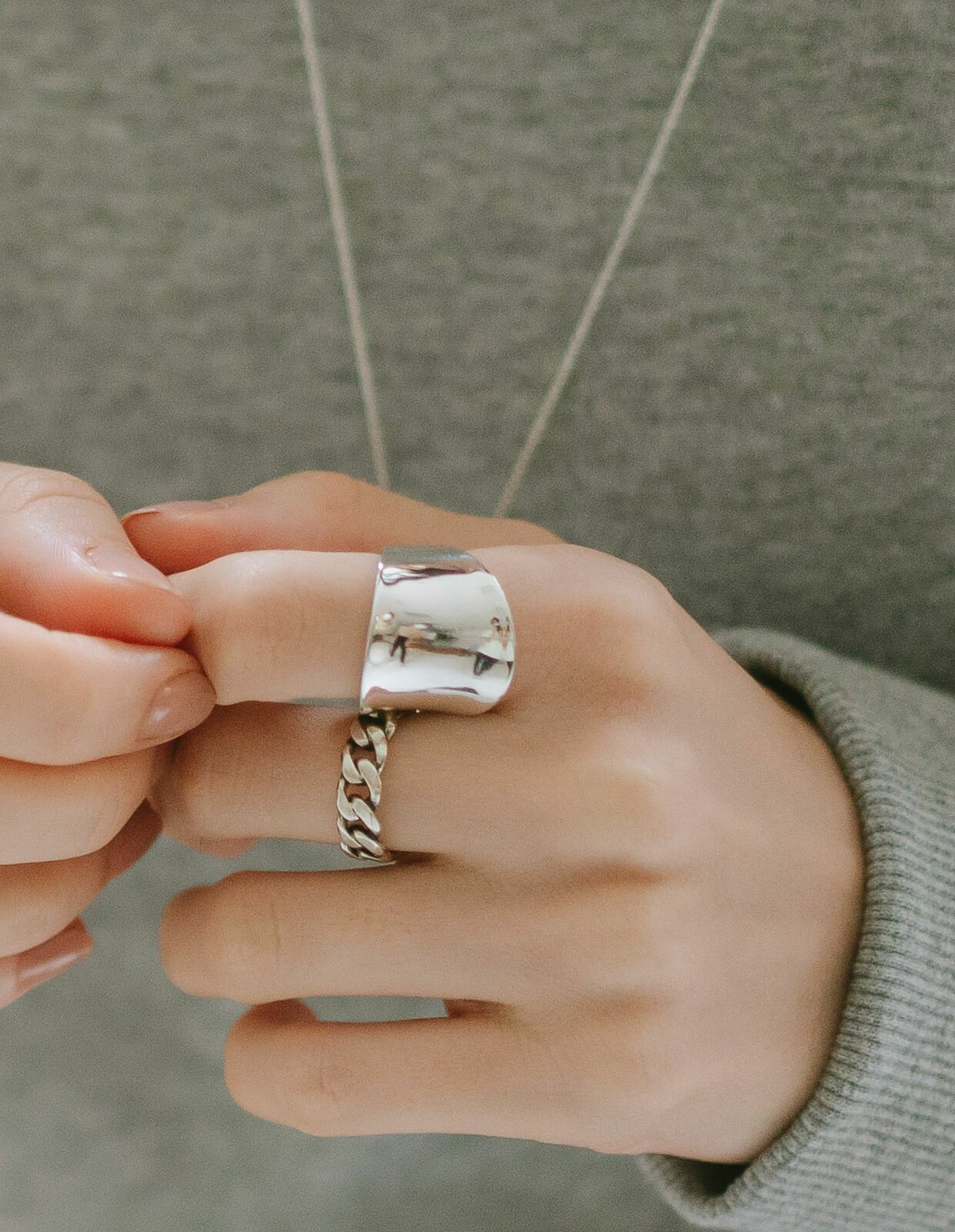 Silver925 Curved Tube RIng AVIOR -アヴィオール- | Ops.(オプス)公式 