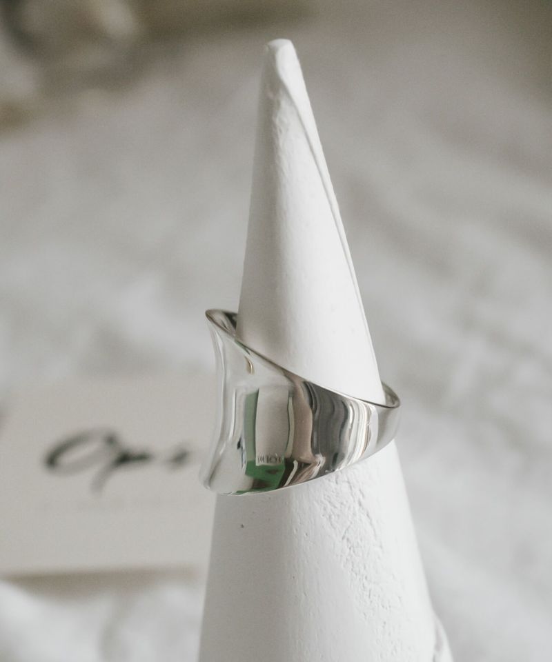 Silver925 Curved Tube RIng AVIOR -アヴィオール- | Ops