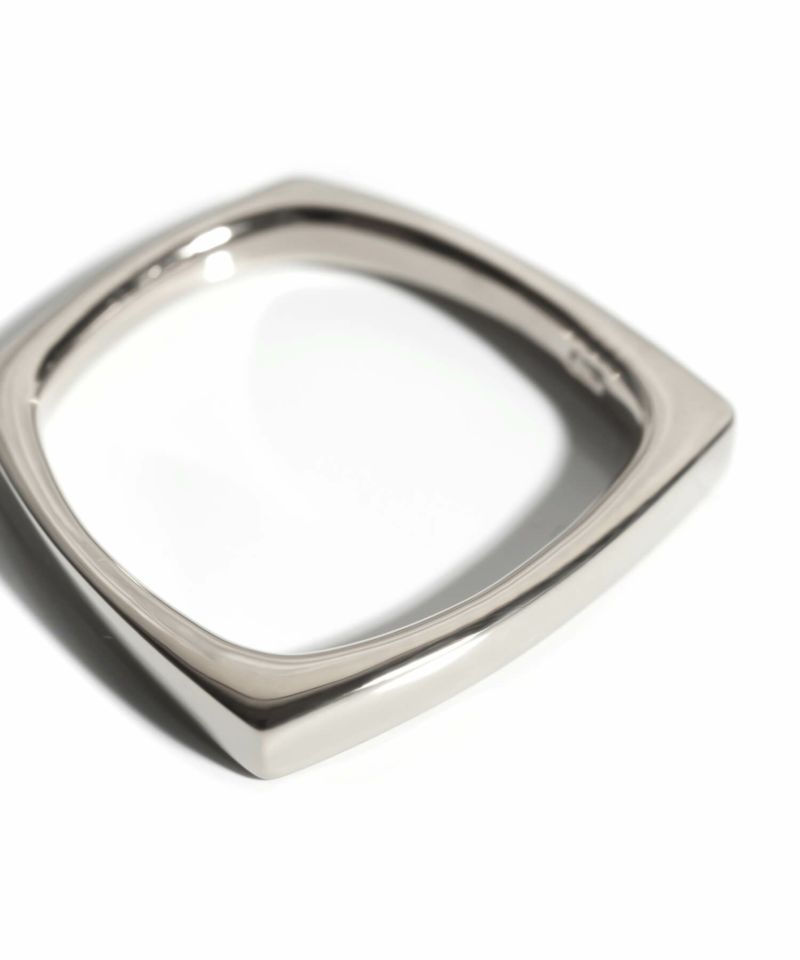 Silver925 Curvy Square Ring EOLOU -イオル- | Ops.(オプス)公式ストア