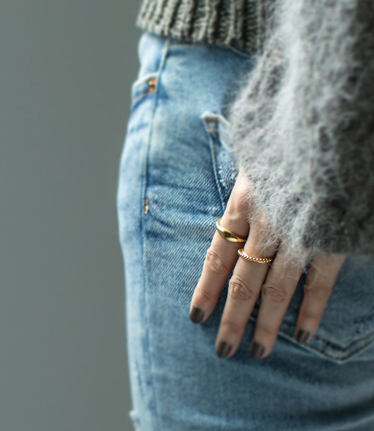 Silver925 Wide Wavy Ring GREZIO -グレジオ- | Ops.(オプス