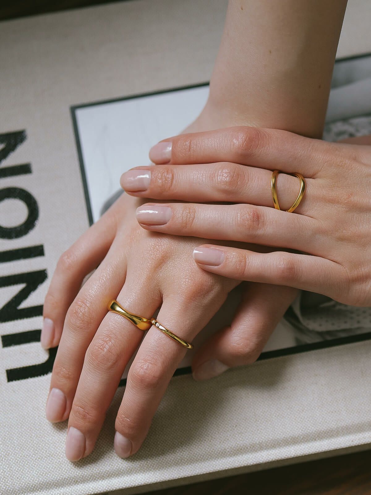 シルバーリング シンプル 太め 大ぶり 人差し指 指輪 重ね付け おしゃれ レディース