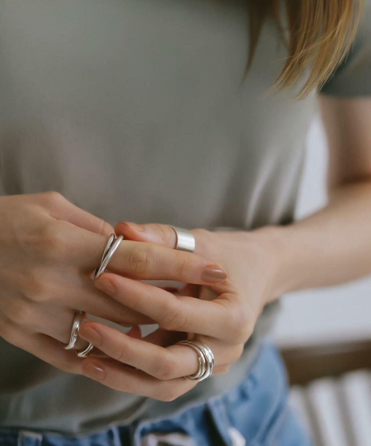 【雑誌掲載品】 2連 リング シルバー ゴールド リング 太め 【HELIX ヘリクス】 スパイラル レディース おしゃれ silver925 重ね付け 18k リング シルバー925 デザインリング カジュアル フォーマル 金属アレルギー 安心 中指 人差し指 指輪 大ぶり ワイド ジュエリー