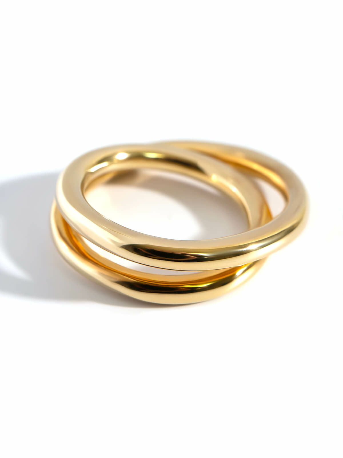 【雑誌掲載品】 2連 リング シルバー ゴールド リング 太め 【HELIX ヘリクス】 スパイラル レディース おしゃれ silver925 重ね付け 18k リング シルバー925 デザインリング カジュアル フォーマル 金属アレルギー 安心 中指 人差し指 指輪 大ぶり ワイド ジュエリー