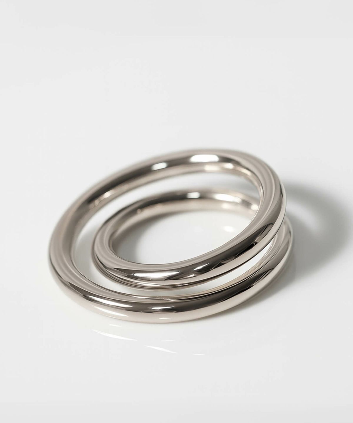 【雑誌掲載品】 2連 リング シルバー ゴールド リング 太め 【HELIX ヘリクス】 スパイラル レディース おしゃれ silver925 重ね付け 18k リング シルバー925 デザインリング カジュアル フォーマル 金属アレルギー 安心 中指 人差し指 指輪 大ぶり ワイド ジュエリー