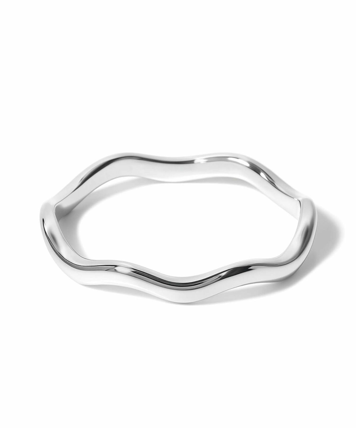 金属アレルギー 安心 シルバー925 リング シンプル 【LOROC ロロック】 シルバー ゴールド リング シルバーリング ゴールドリング 太め レディース 中指 人差し指 指輪 おしゃれ 18金 リング ゴールド 指輪 ジュエリー アクセサリー ウェーブ 波 指輪 重ね付け