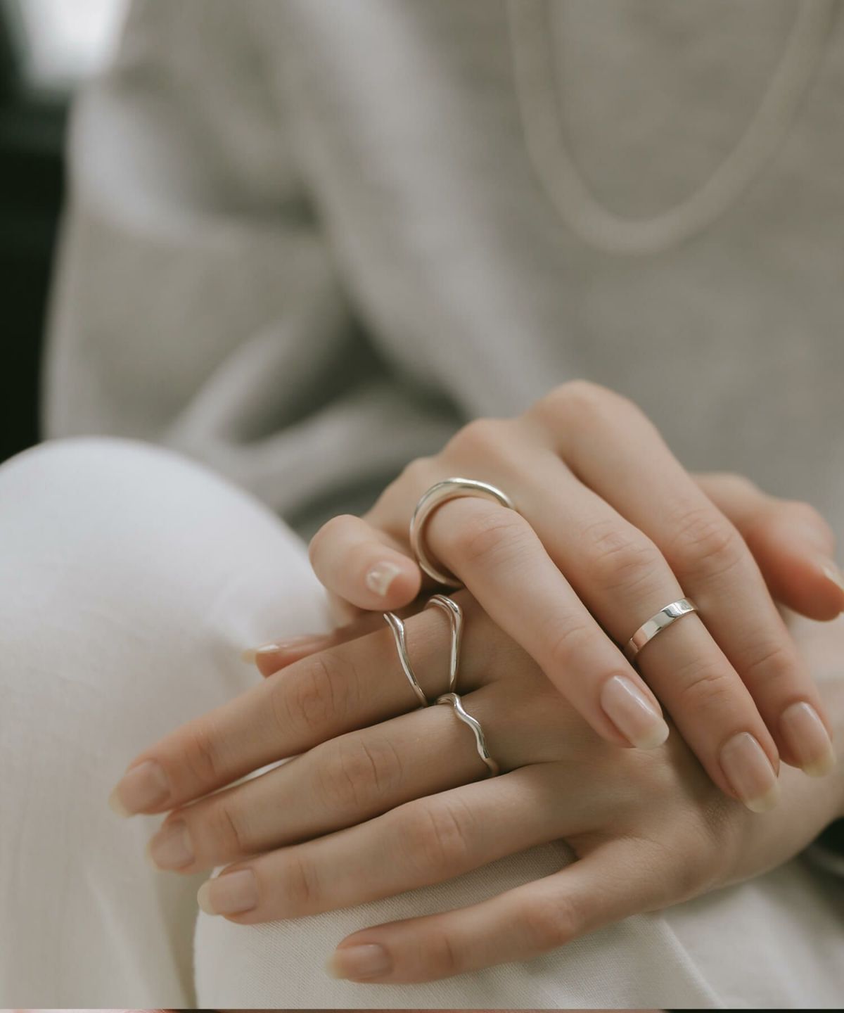 金属アレルギー 安心 シルバー925 リング シンプル 【LOROC ロロック】 シルバー ゴールド リング シルバーリング ゴールドリング 太め レディース 中指 人差し指 指輪 おしゃれ 18金 リング ゴールド 指輪 ジュエリー アクセサリー ウェーブ 波 指輪 重ね付け