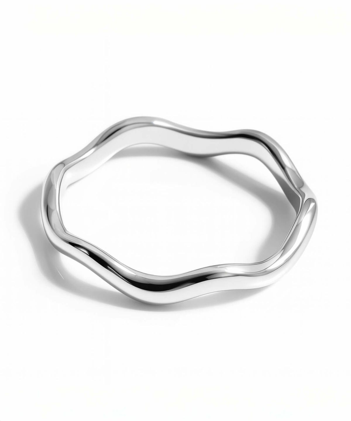 金属アレルギー 安心 シルバー925 リング シンプル 【LOROC ロロック】 シルバー ゴールド リング シルバーリング ゴールドリング 太め レディース 中指 人差し指 指輪 おしゃれ 18金 リング ゴールド 指輪 ジュエリー アクセサリー ウェーブ 波 指輪 重ね付け