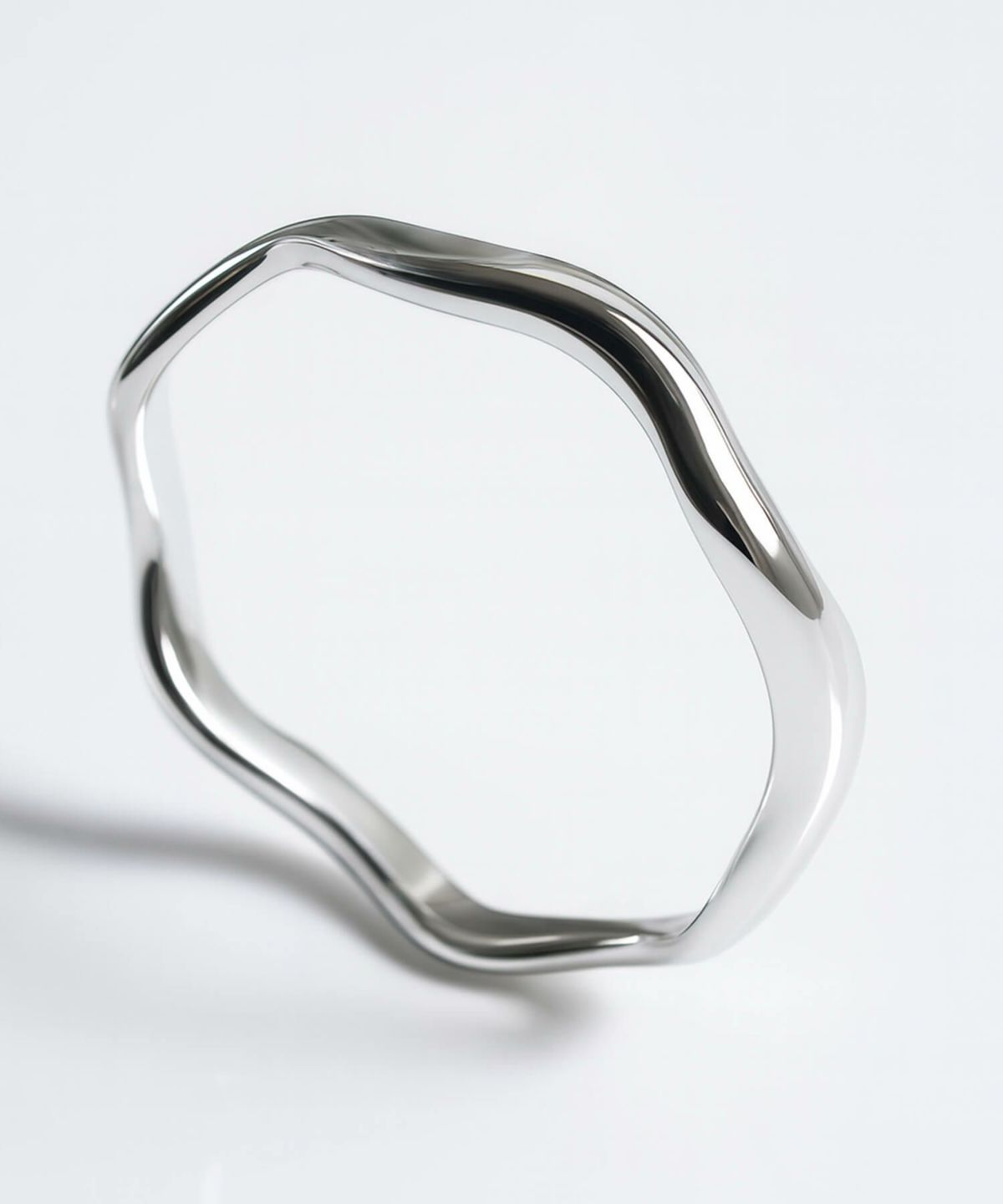 金属アレルギー 安心 シルバー925 リング シンプル 【LOROC ロロック】 シルバー ゴールド リング シルバーリング ゴールドリング 太め レディース 中指 人差し指 指輪 おしゃれ 18金 リング ゴールド 指輪 ジュエリー アクセサリー ウェーブ 波 指輪 重ね付け