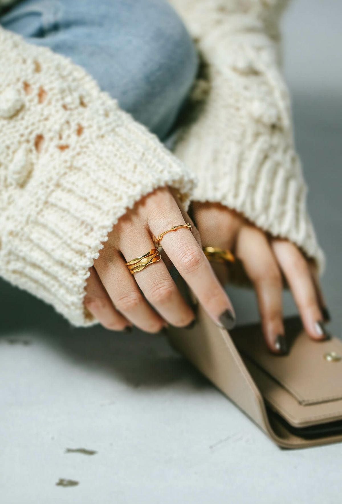 金属アレルギー 安心 3連 シルバー925 リング シンプル 【merv メルブ】 シルバー ゴールド リング シルバーリング ゴールドリング 太め レディース 親指 人差し指 指輪 おしゃれ 18金 k18 リング ゴールド 太め 指輪 ジュエリー アクセサリー ウェーブ 波 指輪 重ね付け