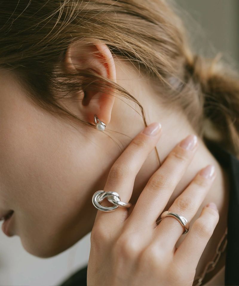 シルバー925 レディース 太め 大ぶり リング Knot Ring OBLIGA シルバー925 レディース 太め 大ぶり リング Knot Ring OBLIGA