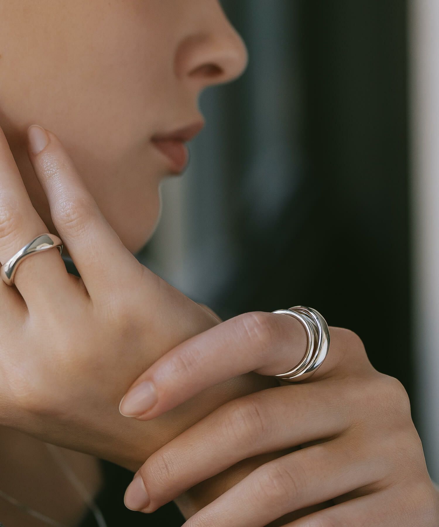 シルバーリングシンプル【pamurオリファール】/ドームリングレディースsilver925リング925silverシルバー925デザインリングカジュアルフォーマル金属アレルギー安心指輪ジュエリーアクセサリー地金/