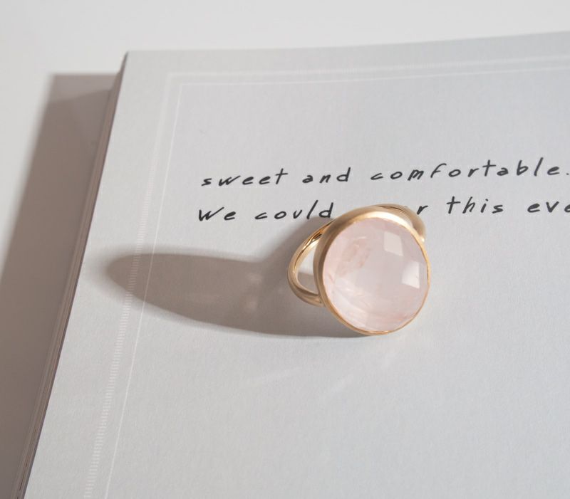 K10 Rose quartz Ring PARANE -パラネ K10- | Ops.(オプス)公式ストア